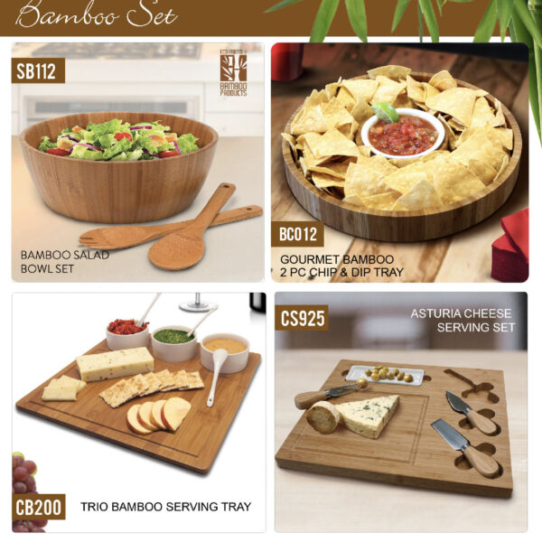 Bamboo Serving Set 4