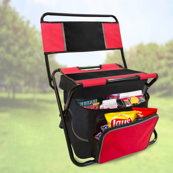 BALBOA FOLDING COOLER CHAIR - RED