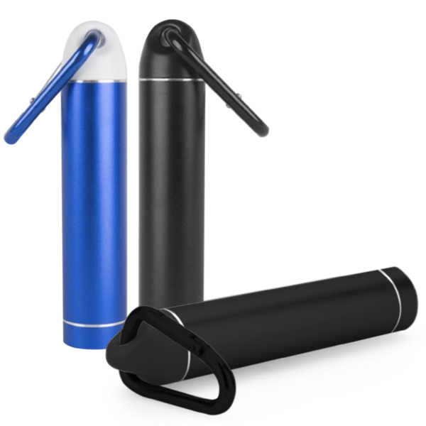CORNELL - 2200 mAh PORTABLE CYLINDER POWERBANK WITH CARABINER