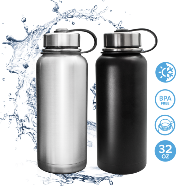32 OZ STAINLESS STEEL VACUUM BOTTLE