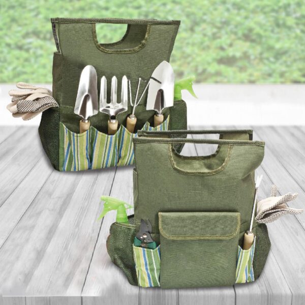 10 PC GARDEN TOOL TOTE