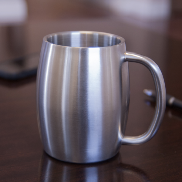 BRUSSELS 14 OZ STAINLESS STEEL BEER MUG
