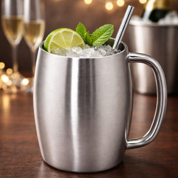 BRUSSELS 14 OZ STAINLESS STEEL MUG