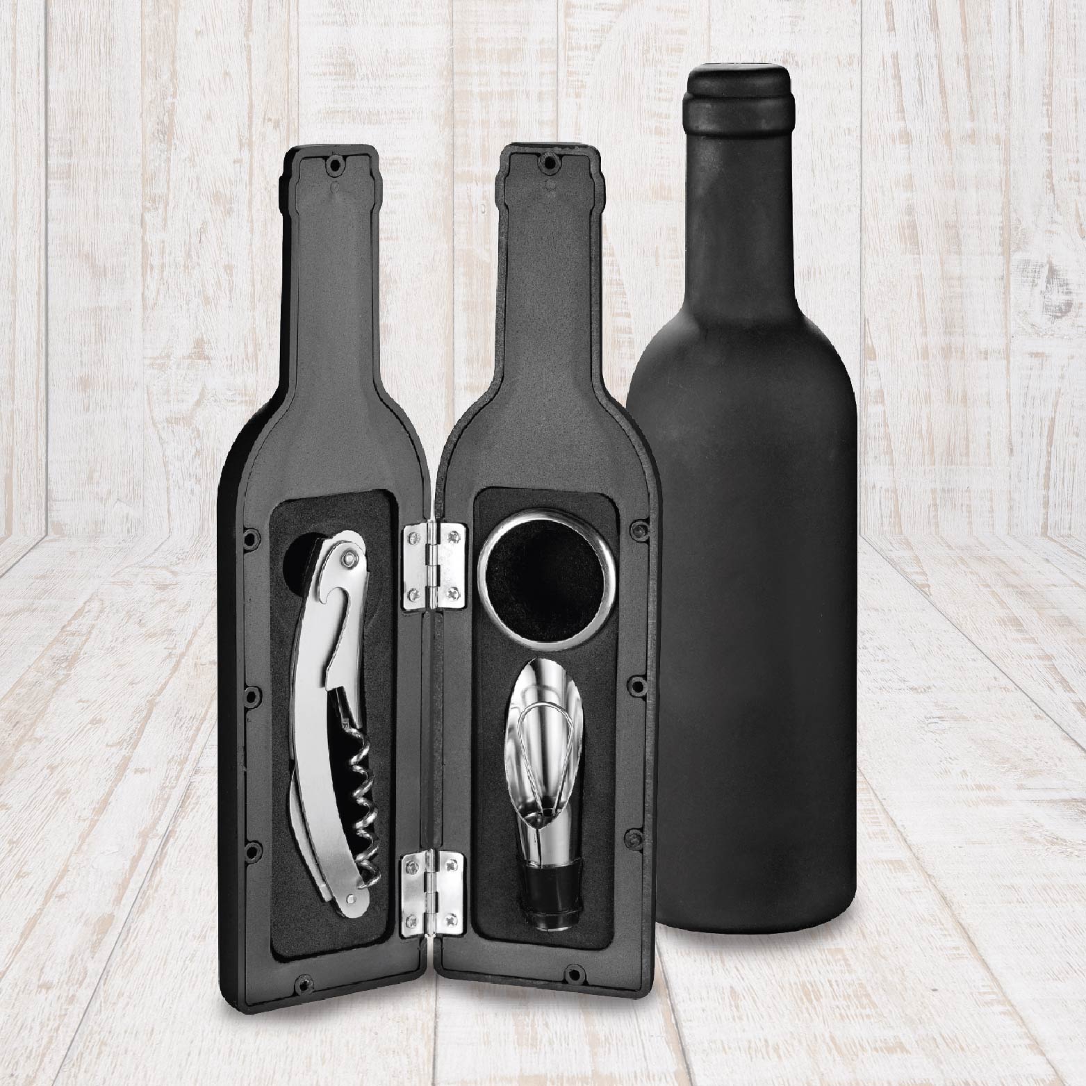 BRISBANE - 3 PC WINE BOTTLE TOOL SET