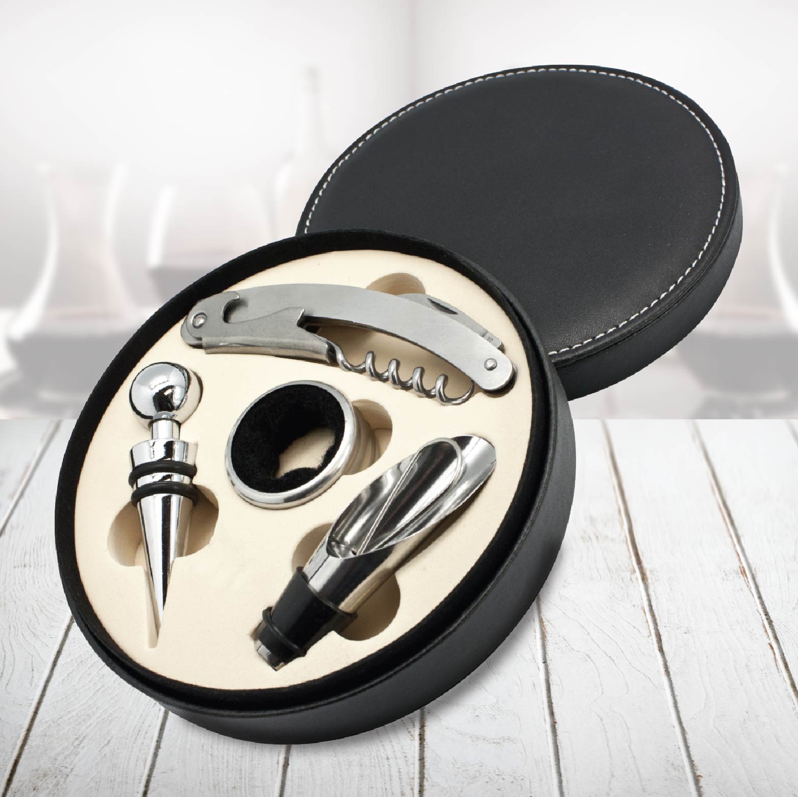 CAMPANIA - ROUND 5 PC WINE TOOL SET