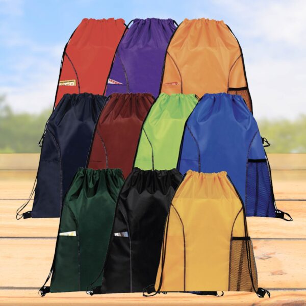 DUAL POCKET DRAWSTRING BAG