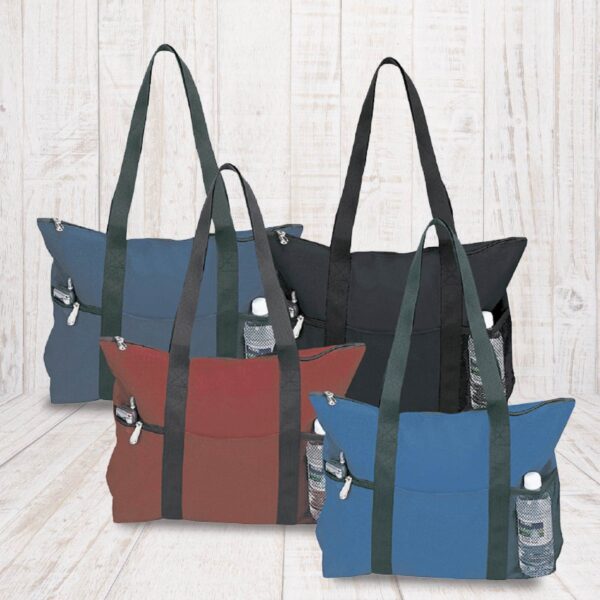AYON ZIPPERED TOTE