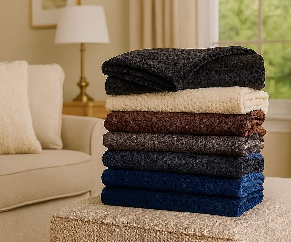 ELMSFORD 50" X 60" WAFFLE WEAVE BLANKET