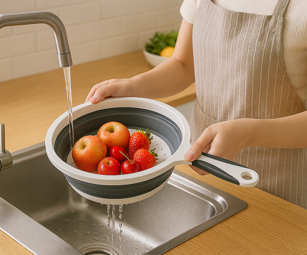 FlexNest Collapsible Colander With Handle