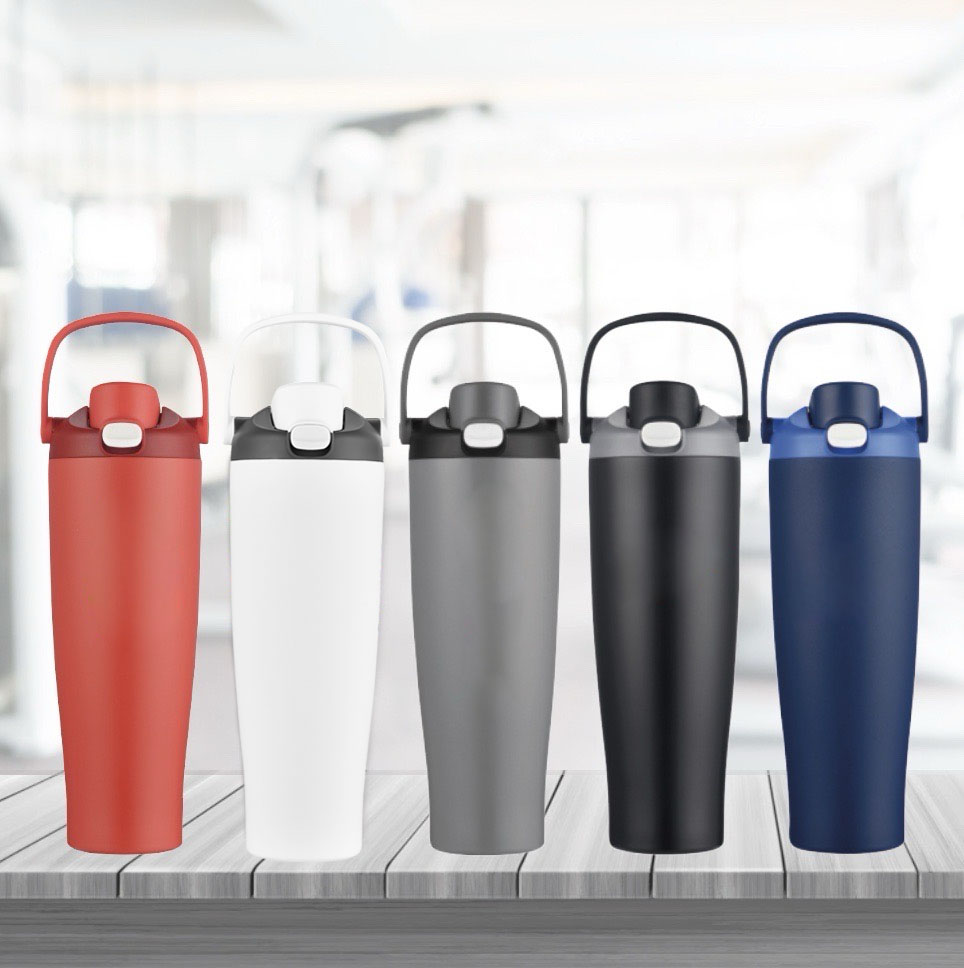 PRESSLIFT - 21 oz Stainless Steel Vacuum Tumbler with Carry Handle